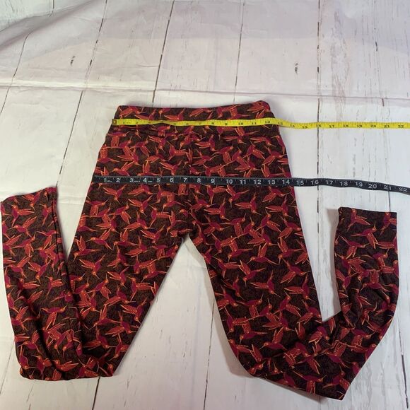 Lularoe leggings sport birds Hummingbirds abstract comfort rn142161 retro - Picture 14 of 16